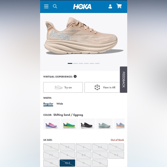 BRAND NEW Hoka Women’s Clifton 9 Egg Nog. Size 7. *Sold Out Online* - Picture 6 of 6